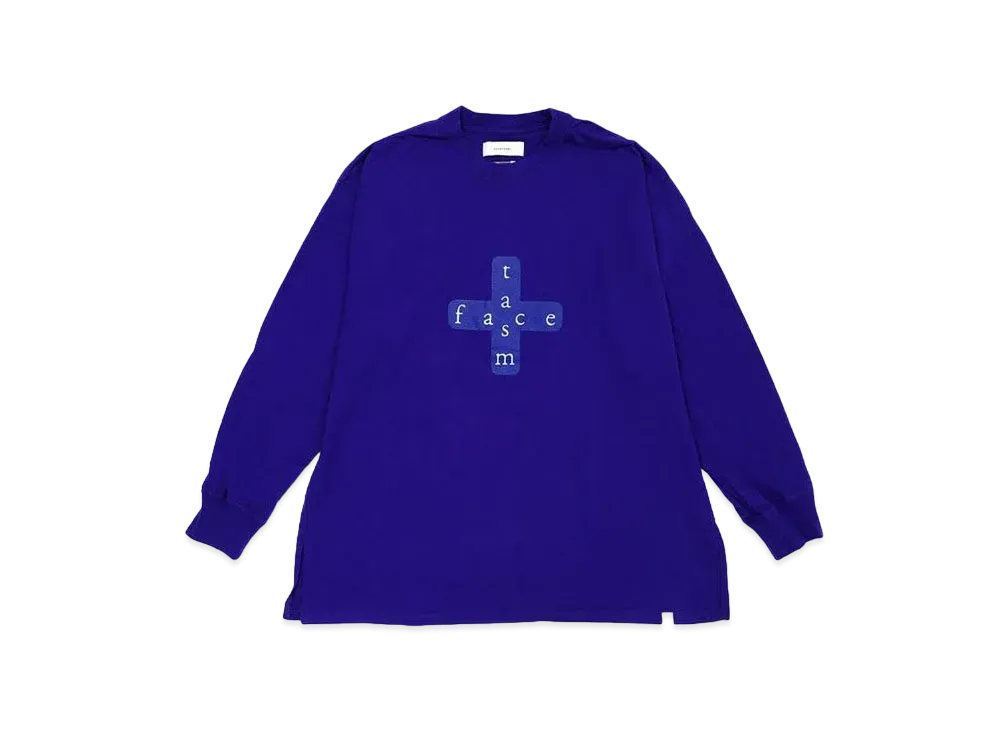 FACETASM CROSSLOGO SLEEVE TEE "PURPLE"