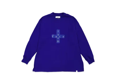 FACETASM CROSSLOGO SLEEVE TEE "PURPLE"