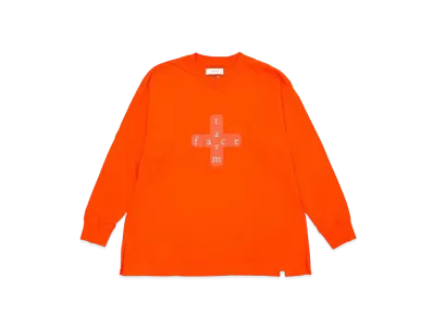 FACETASM CROSSLOGO SLEEVE TEE "PINK"