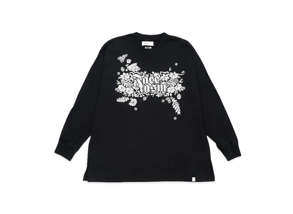 FACETASM BANDANA LOGO SLEEVE TEE "BLACK"