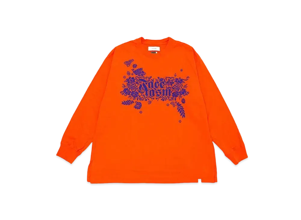 FACETASM BANDANA LOGO SLEEVE TEE "PINK"