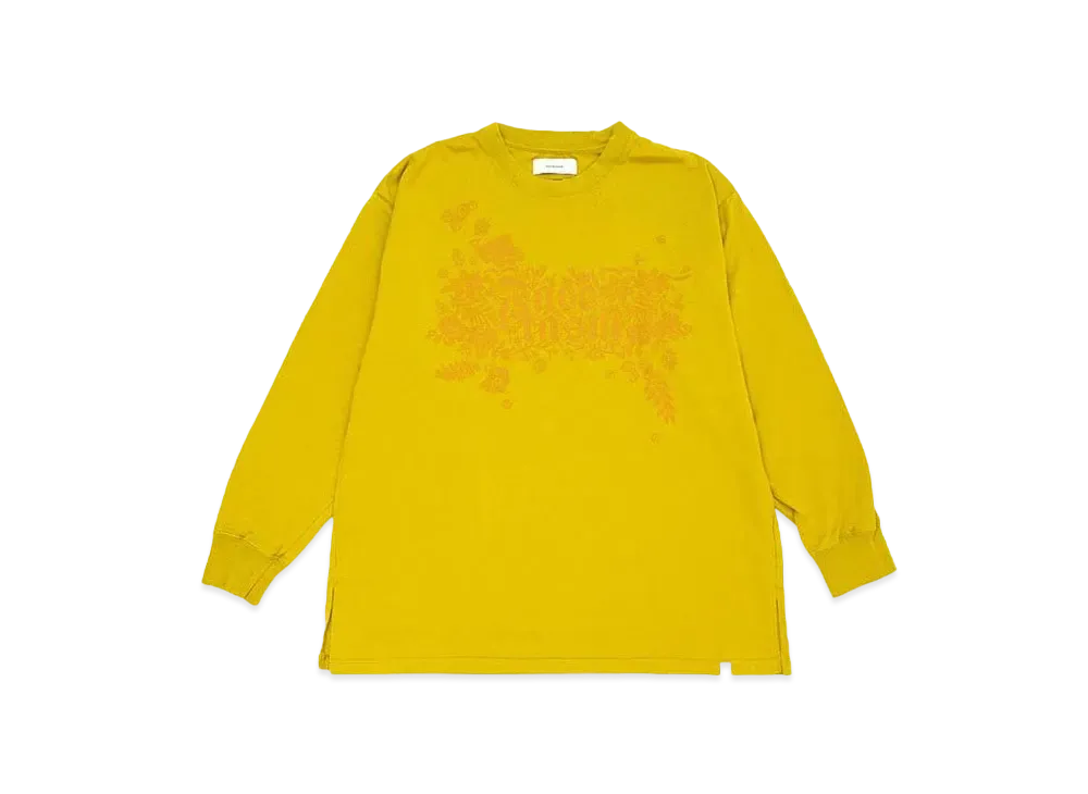 FACETASM BANDANA LOGO SLEEVE TEE "GOLD"