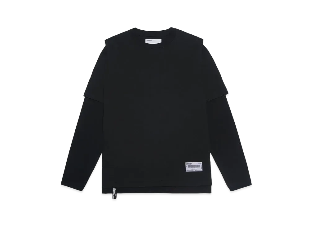 Poliquant THE SWITCHING LAYERED L/S TEE "BLACK"
