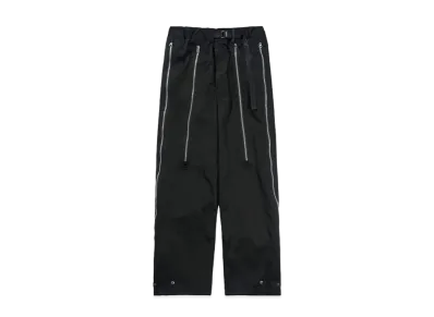 Poliquant THE DEFORMED WASHABLE COTTON PARACHUTE PANTS "BLACK"