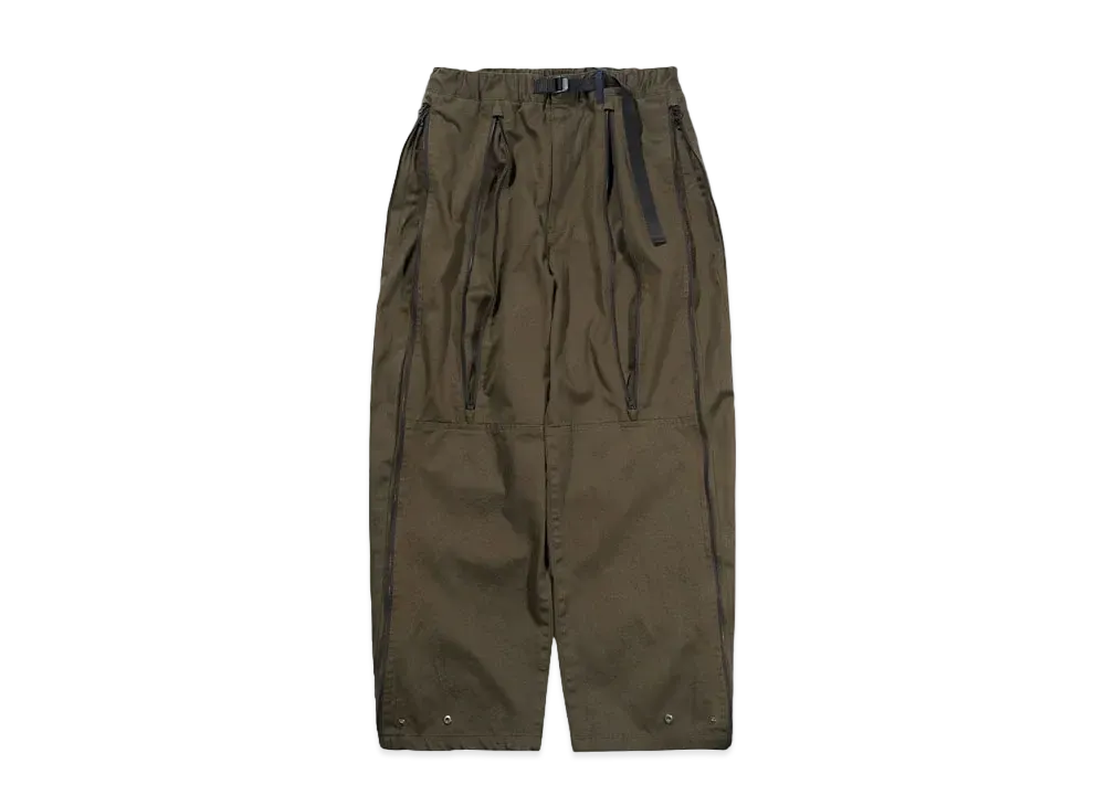 Poliquant THE DEFORMED WASHABLE COTTON PARACHUTE PANTS "KHAKI"