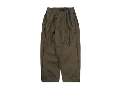 Poliquant THE DEFORMED WASHABLE COTTON PARACHUTE PANTS "KHAKI"