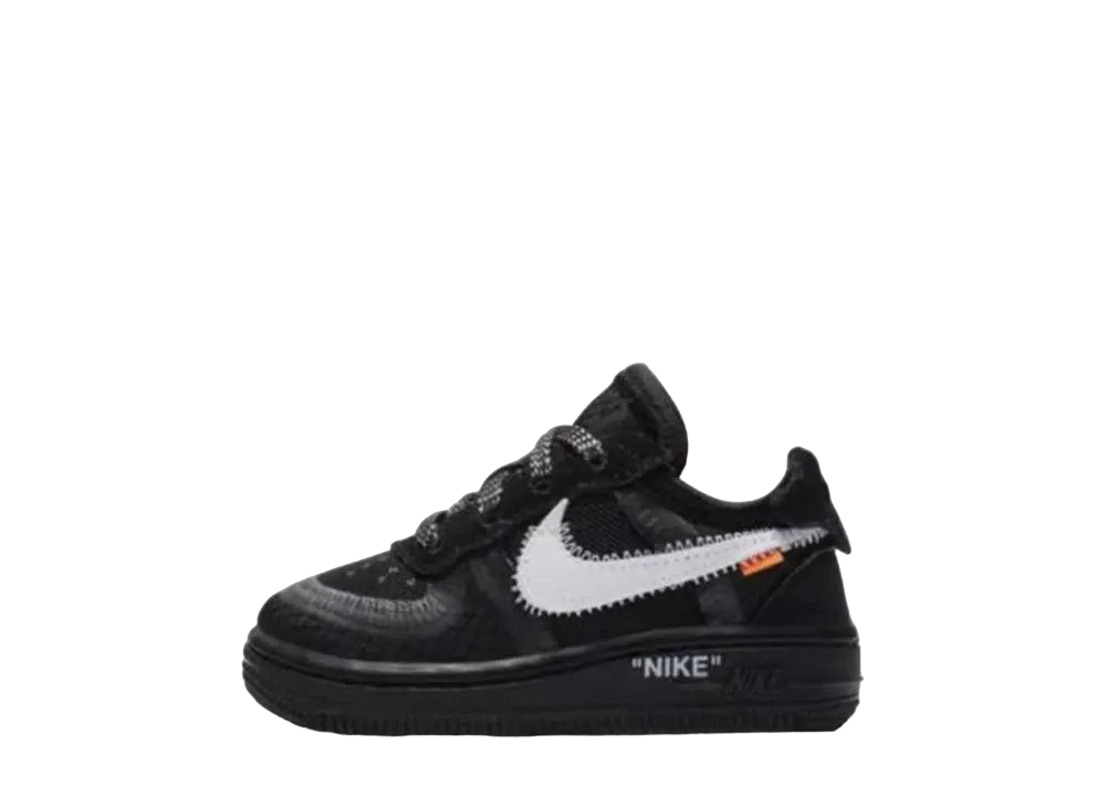 Off-White × Nike TD Air Force 1 Low "Black/White"