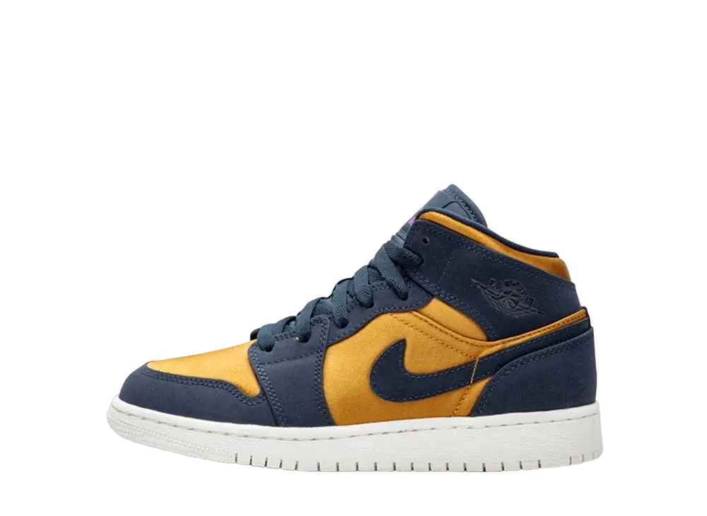 ナイキ GS エアジョーダン1 ミッド "オブシディアン デザート オークル"