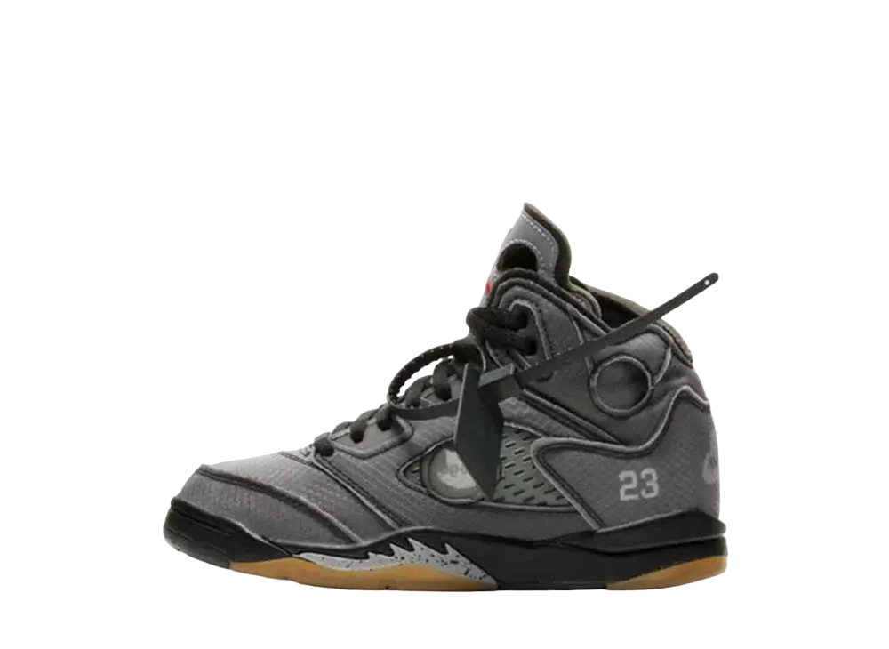 Off-White × Nike PS Air Jordan 5 "Grey/Black"