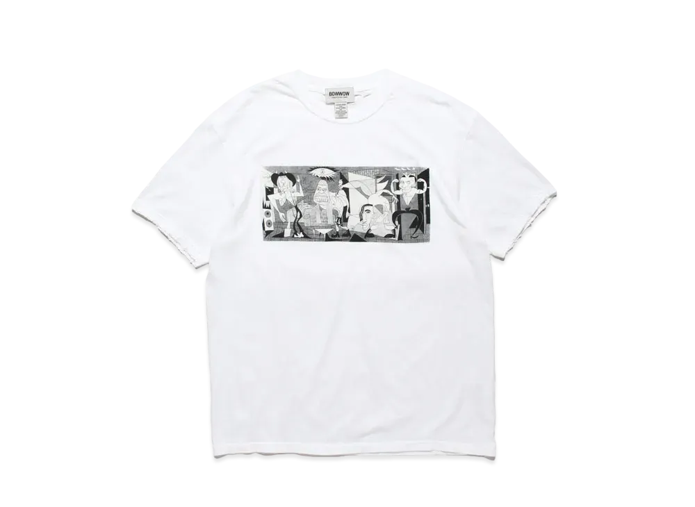 BOW WOW RED PABLO TEE "WIHTE DAMAGE"