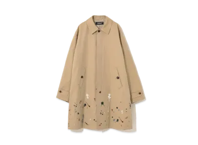 UNDERCOVER Cotton Stain Collar Coat "Beige"
