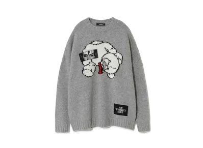 UNDERCOVER Wool Knit Pullover "Light Gray"