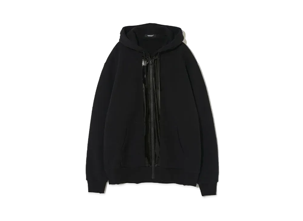 UNDERCOVER Cotton Sweat Zip Up Hoodie "Black"