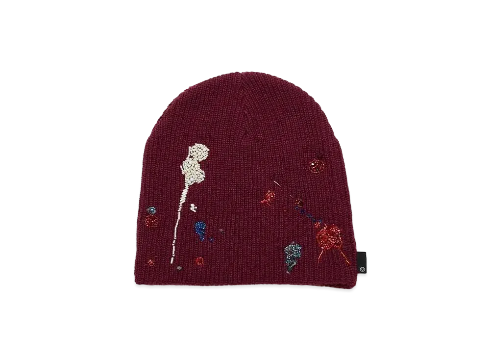UNDERCOVER Wool Blend Acrylic Knit Hat "Bordeaux"