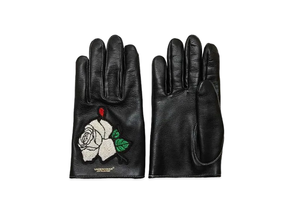 UNDERCOVER Sheepskin Gloves "Black"