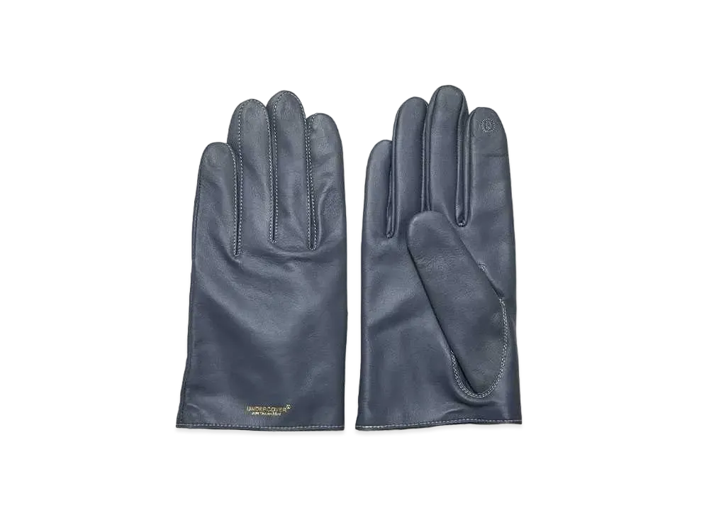 UNDERCOVER Sheepskin Gloves "Blue Gray"