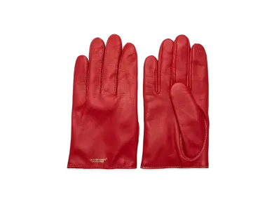 UNDERCOVER Sheepskin Gloves "Red"