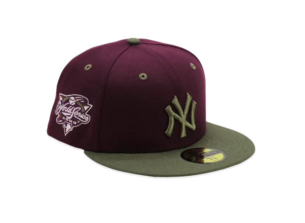 NEW ERA x THE CAP BLUEPRINT 59Fifty "Wine Red/Olive"