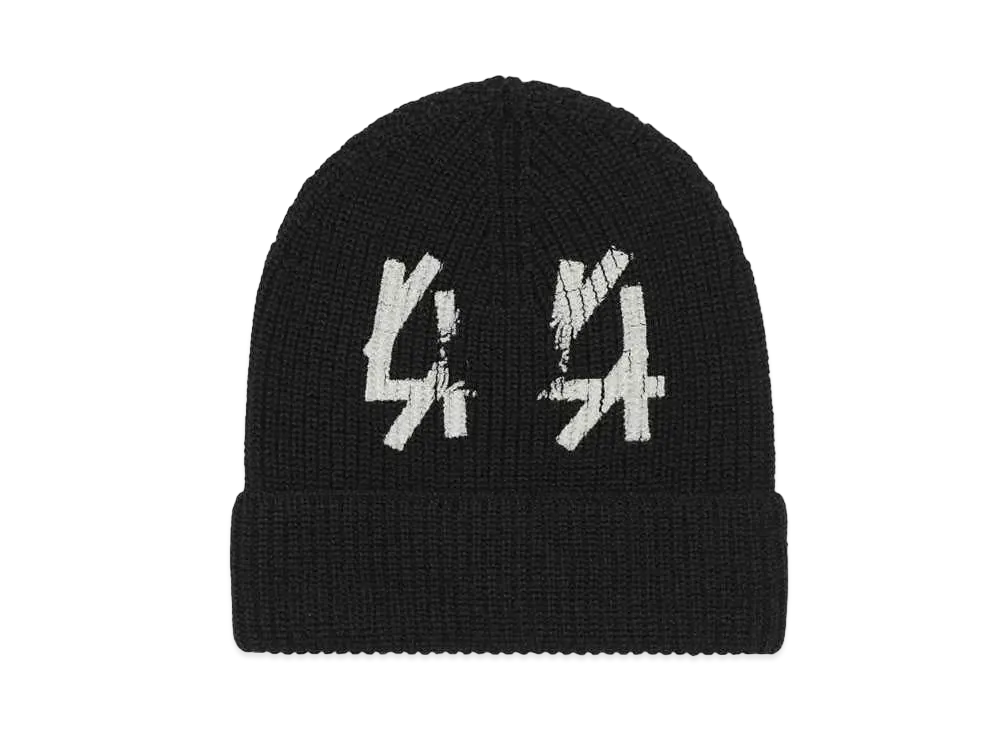 44 LABEL GROUP BLACK HOLE BEANIE TECHNOWOOL BLACK + 44 BLACK HOLE "BLACK"