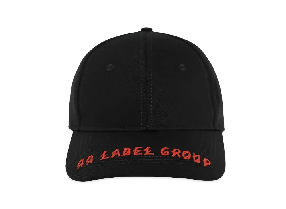 44 LABEL GROUP NEW M CAP TECHNO CANVAS BLACK + BLACK + 44LG/RAVE ICE SAND EMB "BLACK"