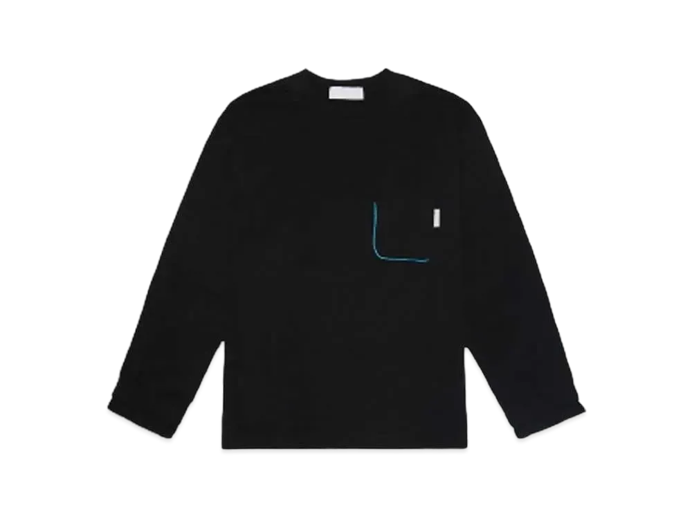 NEONSIGN Layered Sleeve L/S T-shirts "BLACK"