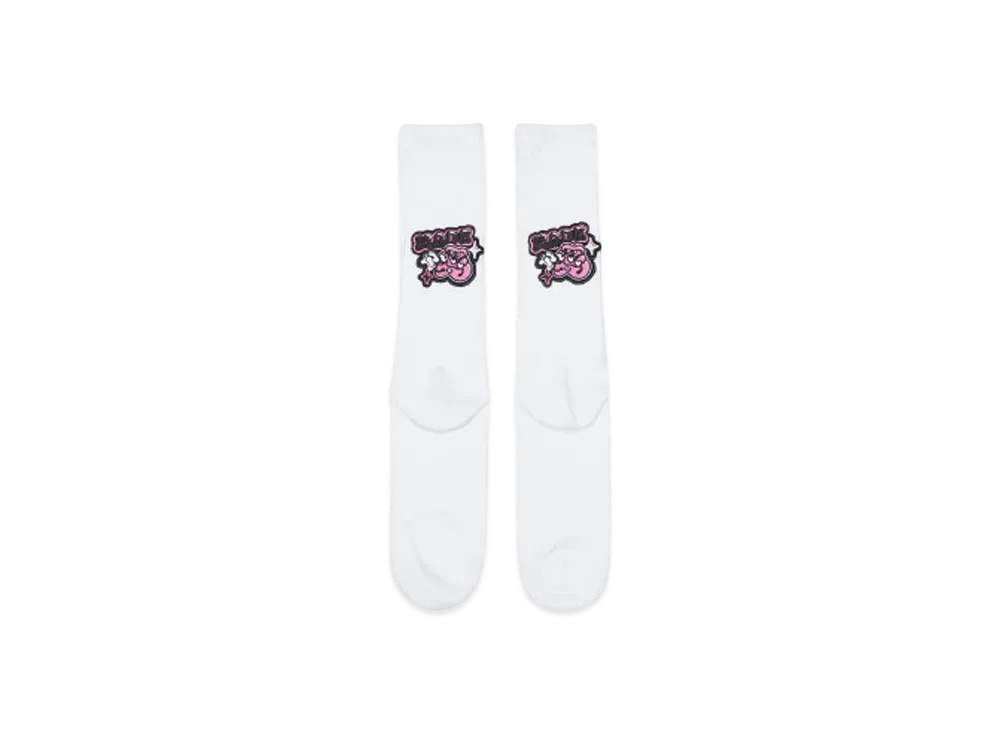 Fruit of the Loom x ハヤシレナ TYPOGRAPHY LOGO SOX "WHITE"