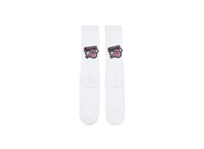 FRUIT OF THE LOOM x ハヤシレナ TYPOGRAPHY LOGO SOX "WHITE"