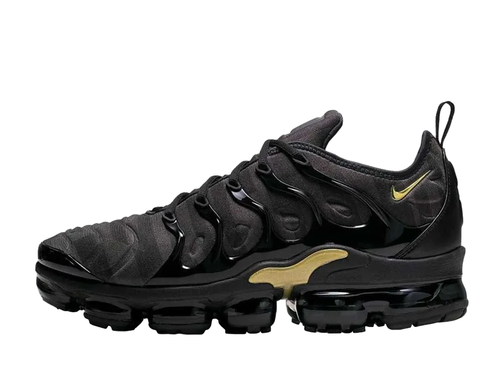 Nike Air Vapormax Plus "Black/Anthracite/Metallic Gold"