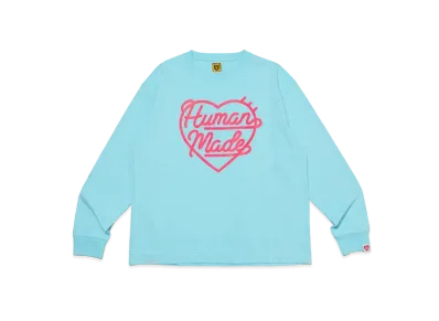 HUMAN MADE Heart L/S T-Shirt "Blue"