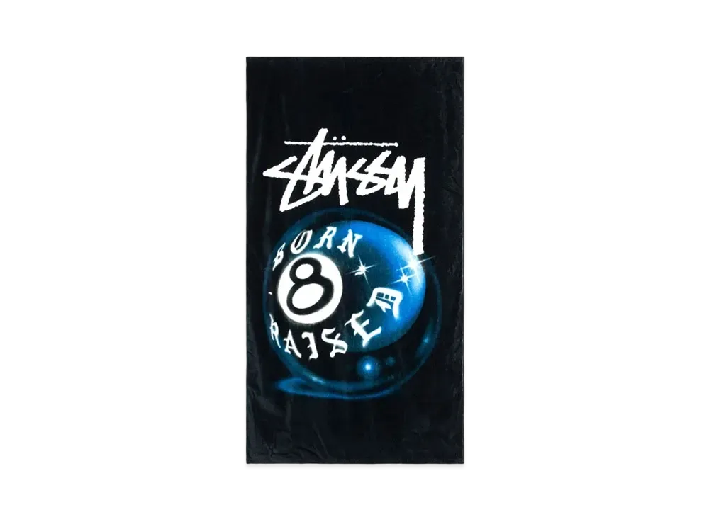 Stussy Born x Raised Beach Towel "Black"
