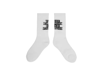 Black Eye Patch OG Label Socks "White"