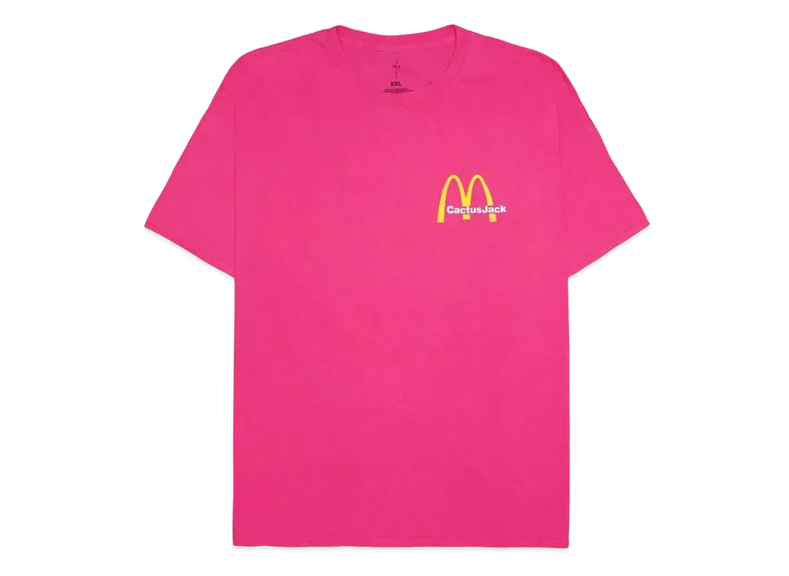 Travis Scott Cactus Jack x McDonald's Vintage Action Figure II T-Shirt "Pink"