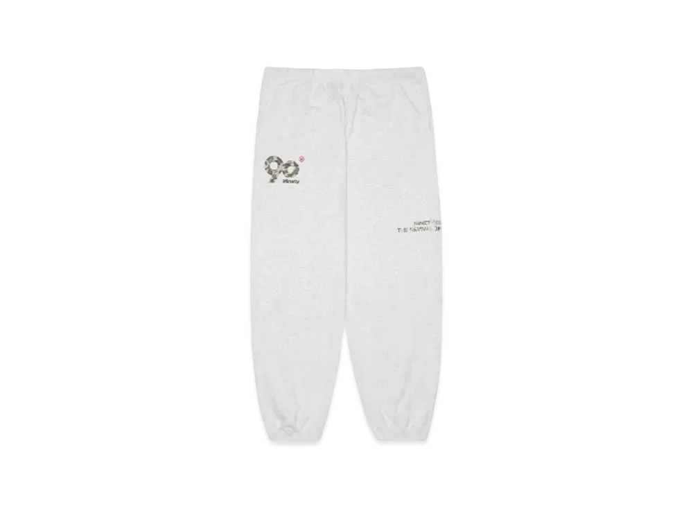9090 Logo Light Sweat Pants(Camo) "Heather White"