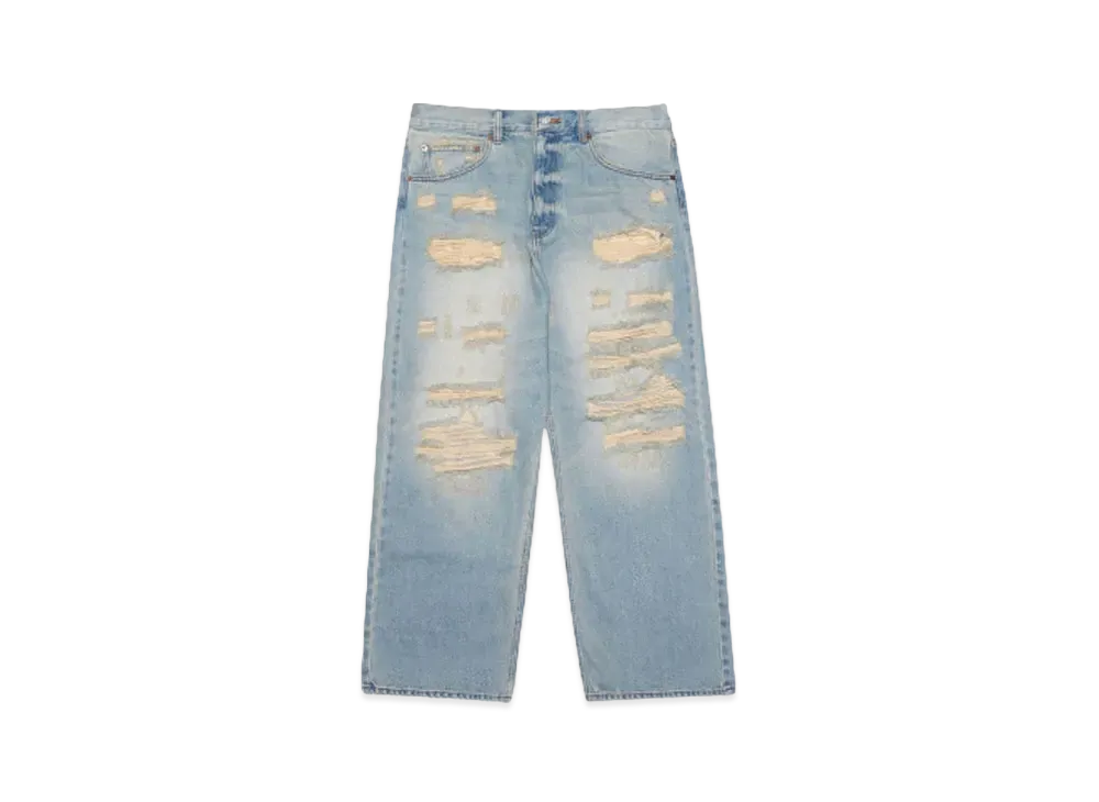 F-LAGSTUF-F DENIM BORO BAGGIE PANTS "INDIGO"