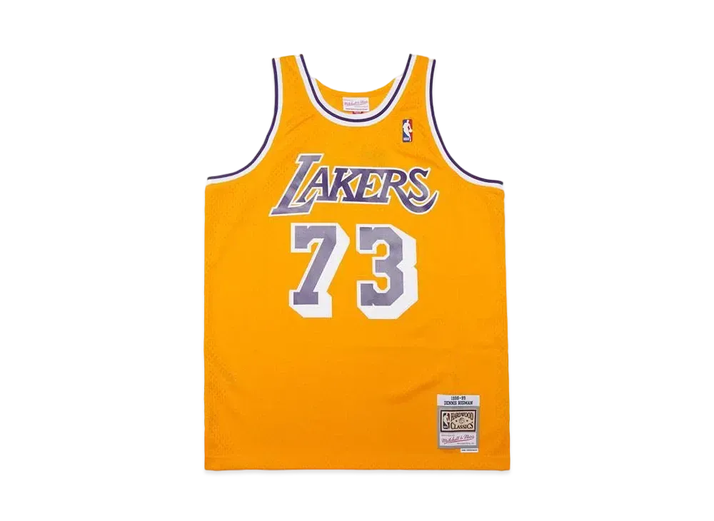 Mitchell&Ness NBA SWINGMAN JERSEY LAKERS 1998 DENNIS RODMAN "YELLOW"