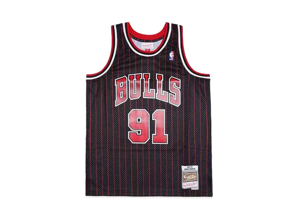 Mitchell&Ness NBA SWINGMAN ALTERNATE JERSEY BULLS 95 DENNIS RODMAN "BLACK"