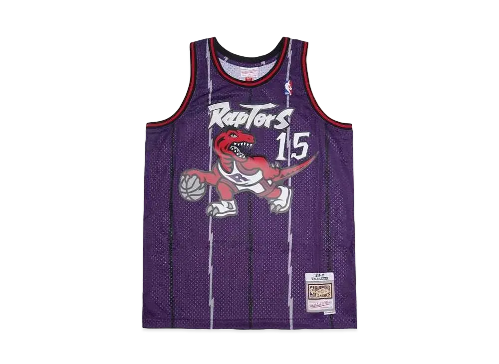 Mitchell&Ness NBA SWINGMAN ROAD JERSEY RAPTORS 98 VINCE CARTER "PURPLE"