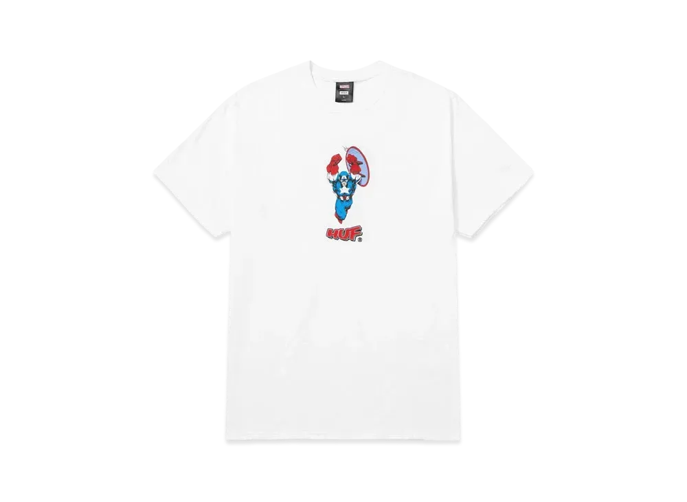 HUF x Avengers Cap No Cap Tee "White"