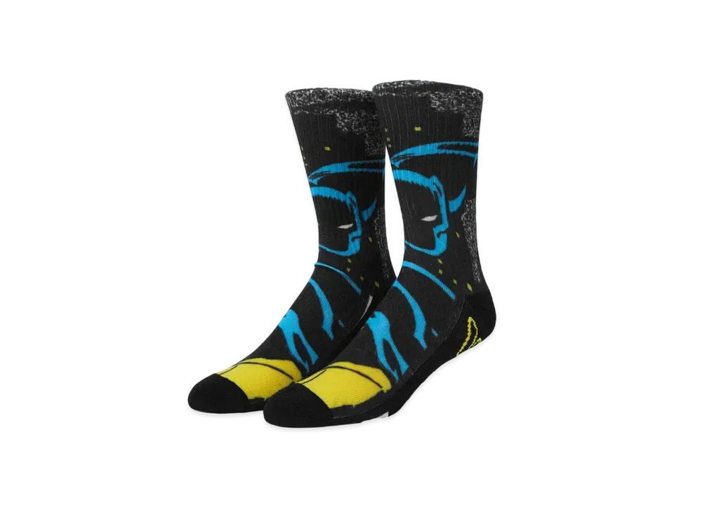 HUF x Avengers City Prowling Crew Sock "Black"