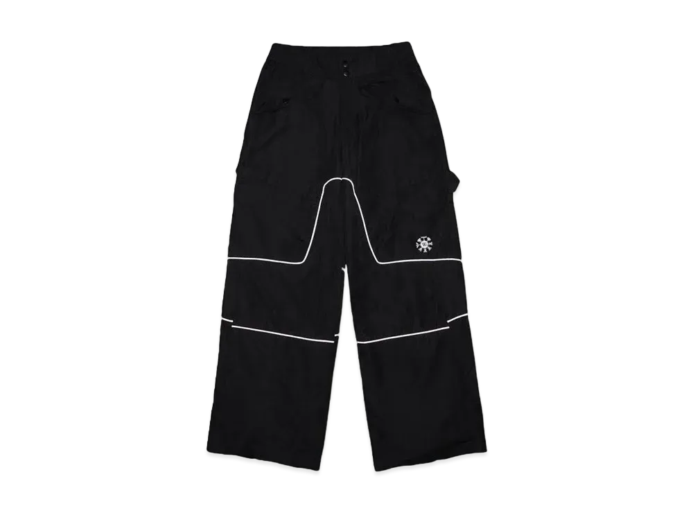 WANNA Runes shot nylon pants "BLACK"