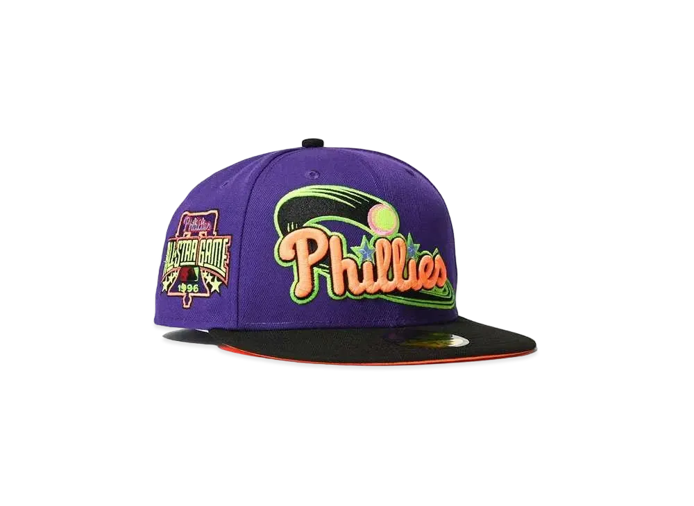 NEW ERA PHILADELPHIA PHILLIES 1996 ALL STAR GAME 59FIFTY "PURPLExBLACK"