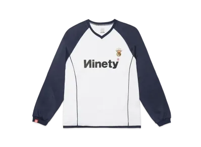 9090 King Emblem Game LS Tee "White"