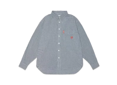 9090 N Logo Check Long Shirt "Blue&Green"