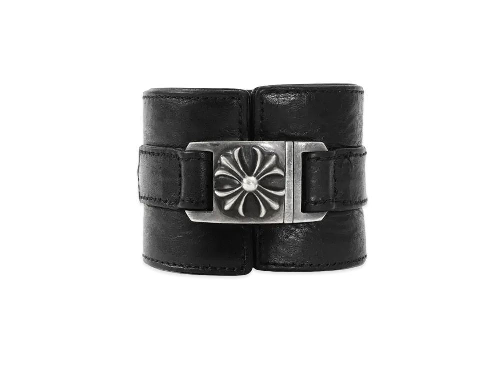 クロムハーツ ワイド ハーネス クラスプ ブレスレット "ブラック"