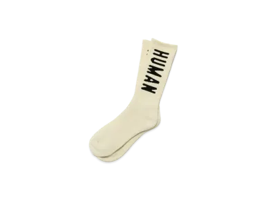 HUMAN MADE HM Logo Socks "White"