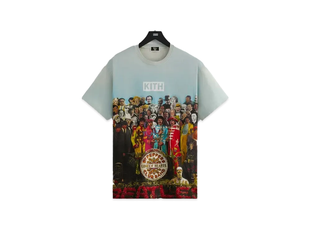 キス x ザ ビートルズ SGT ペッパー ビンテージ Tシャツ "チョーク"