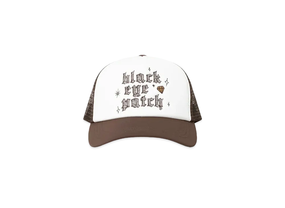 Black Eye Patch Diamond Dreams Mesh Cap "Brown"