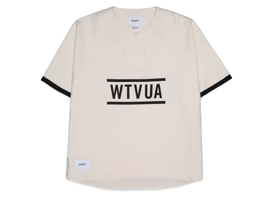 Wtaps League / SS / Cotton. Twill. Wtvua "Off White"