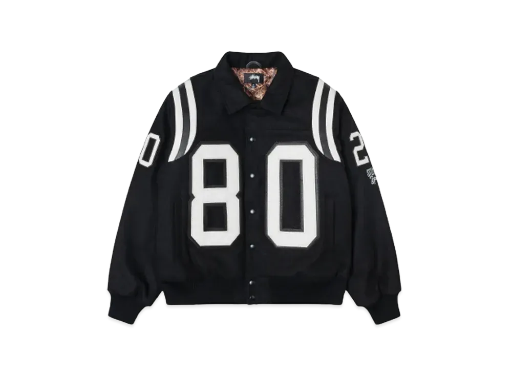 Stussy 80 Wool Varsity Jacket "Black"