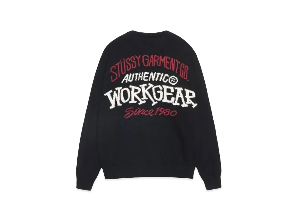 Stussy Authentic Workgear Sweater "Black"